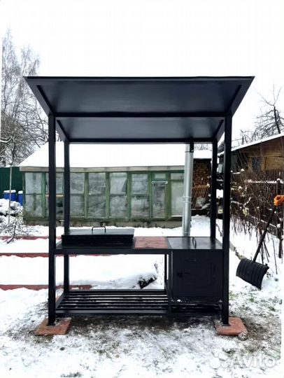 Мангал С печкой под казан