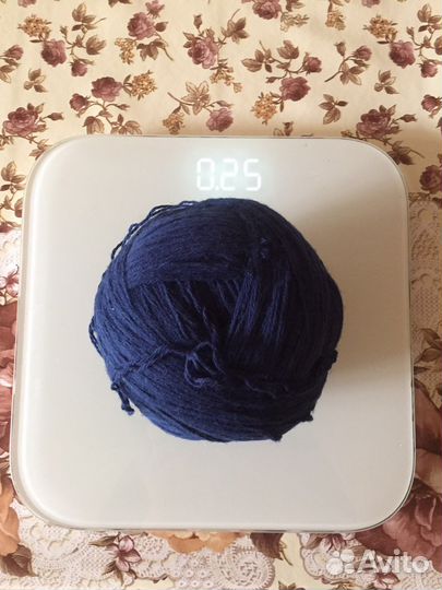 Пряжа синего цвета