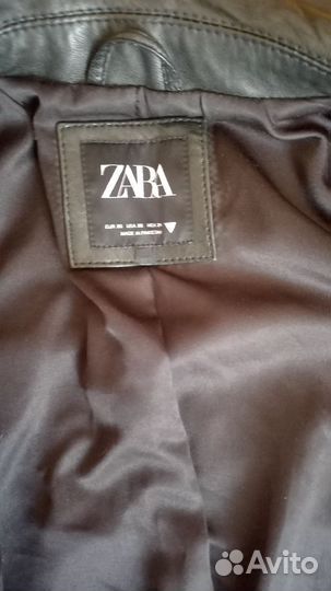 Кожаная куртка zara