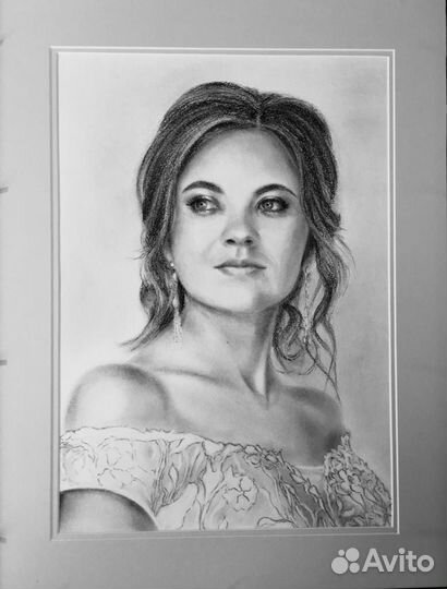 Портрет по фотографии к празднику в подарок