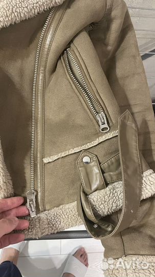 Дубленка pilot zara 44-46