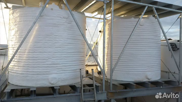 Утепление пенополиуретаном складов/ангаров