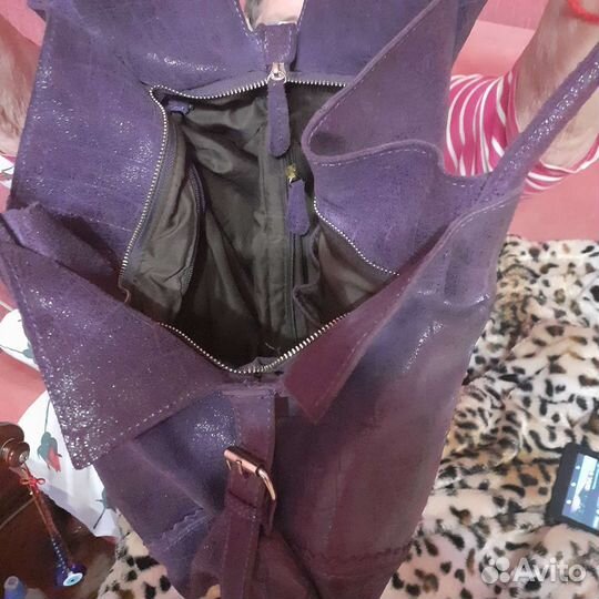 Сумка женская замшевая