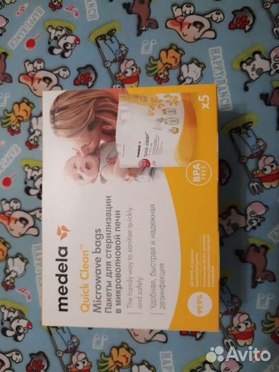 Пакет для стерилизации в свч medela