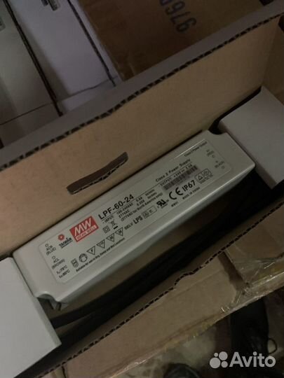 Блок питания 60 Вт 24V IP67 LPF-60-24 mean well