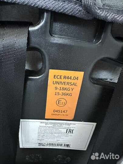Автокресло 9-36кг