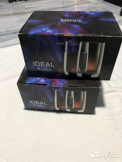 Богемское стекло стаканы 250мл12 штCrystal Bohemia