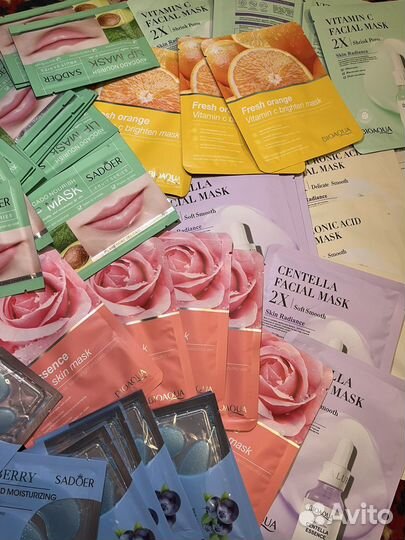 Маски для лица/губ/патчи Bioaqua/Sadoer