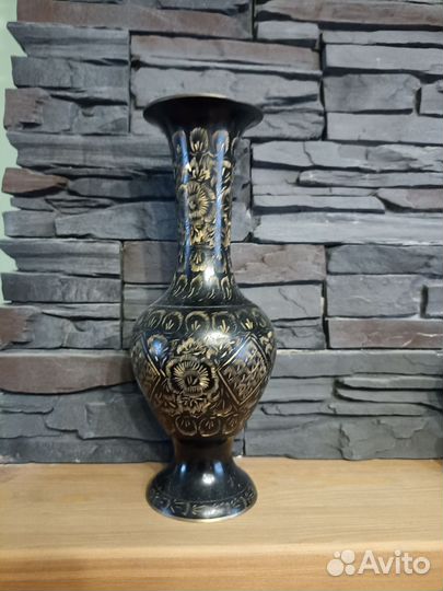 Ваза индия латунь, винтаж