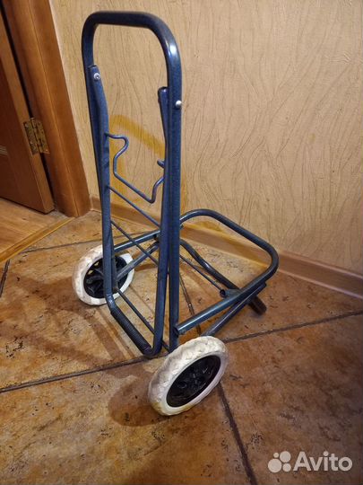 Тележка хозяйственная складная с сумкой на колесах