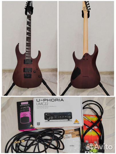 Электрогитара Ibanez + аксессуары