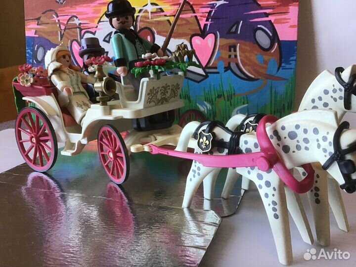 Мир Playmobil джип, замок, карета, воины etc