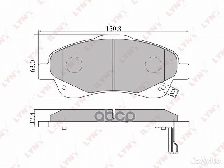 Колодки тормозные дисковые перед BD7548