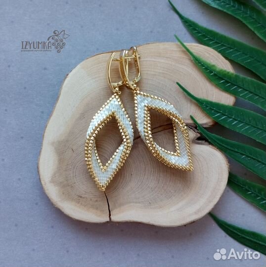 Серьги из бисера