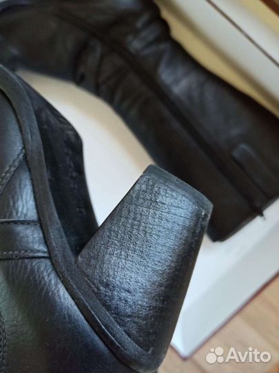 Сапоги Ecco кожаные весна осень 37р