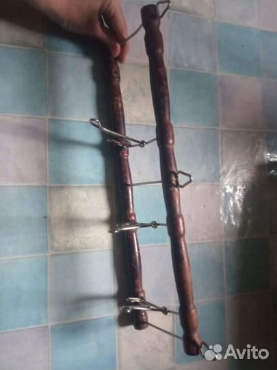 Вешалка металл дерево