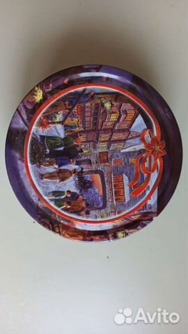 Железная банка (из под печенек, состояние хорошее)