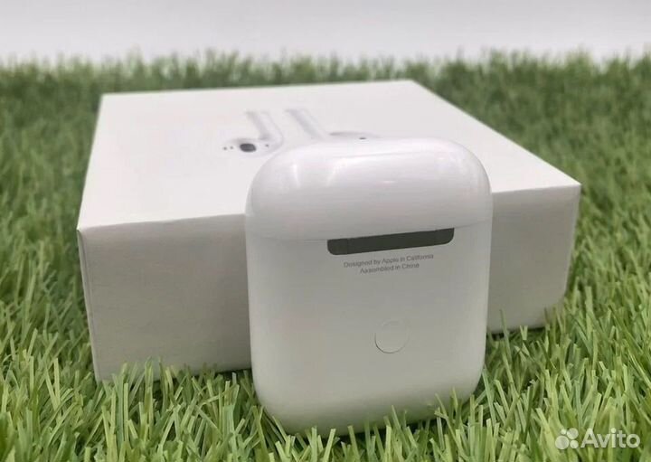 AirPods 2 (с гарантией, новые + чехол)