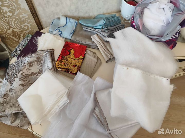 Остатки, куски тканей для творчества пакетом