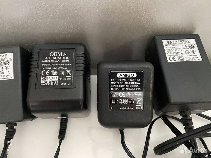Блок питания адаптер разные новые