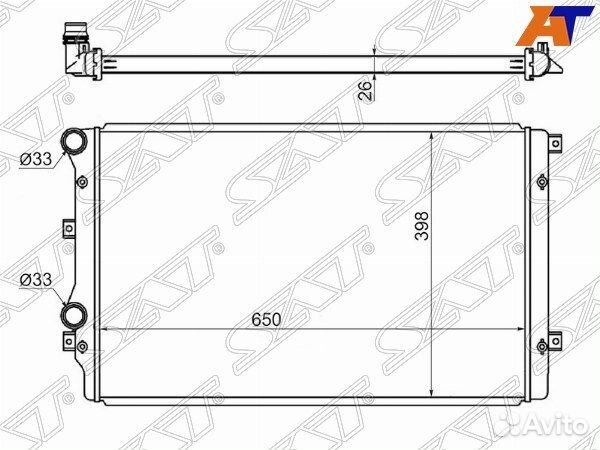 Радиатор volkswagen beetle