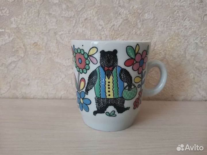 Кружечка фарфоровая Три медведя. Чудово