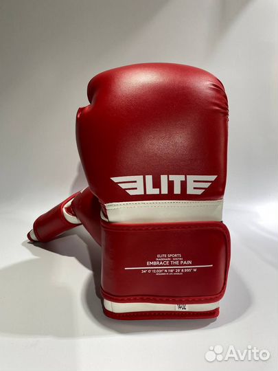 Боксерские перчатки Elite Boxing white