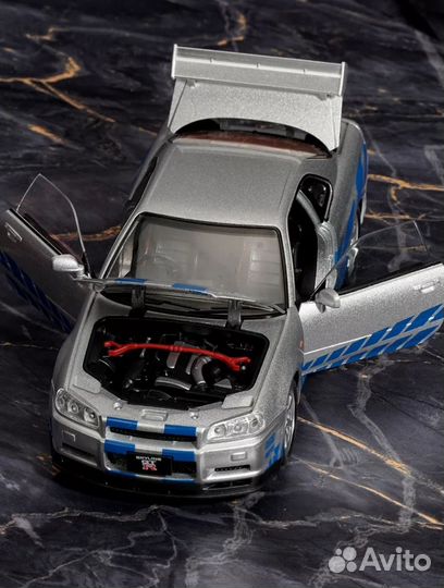 Модель Nissan skyline r34 из форсажа