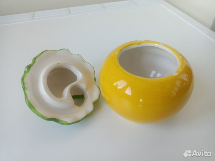 Банка для меда с ложкой керамика