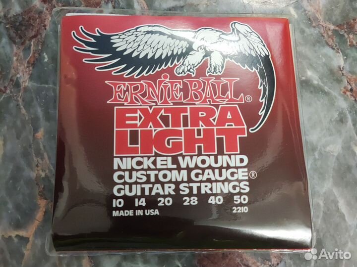 Струны для электро гитары ernie ball