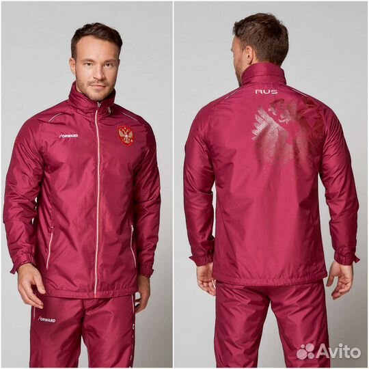 Костюм ветрозащитный мужской (бордовый)