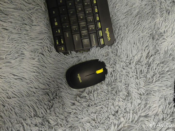 Клавиатура + мышь беспроводные logitech mk240 nano