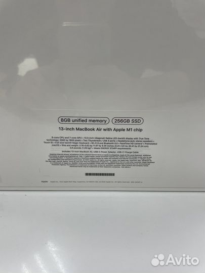 Macbook air 13 2020 m1 256gb