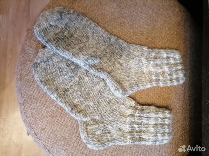 Носки ручной вязки шерстяные