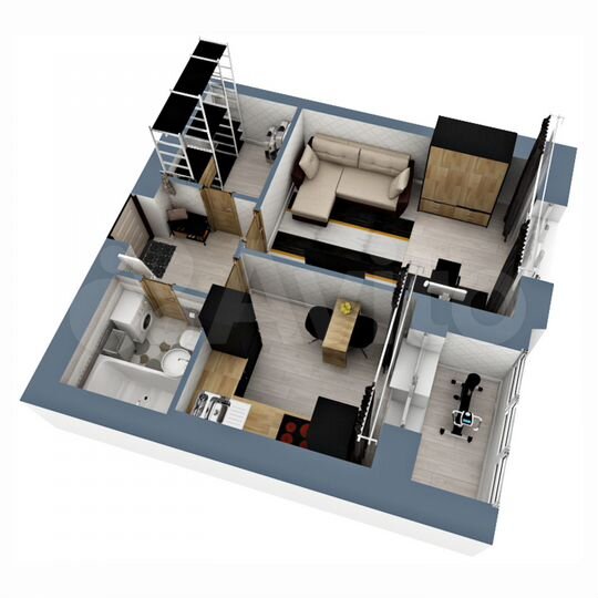 1-к. квартира, 36,4 м², 4/5 эт.