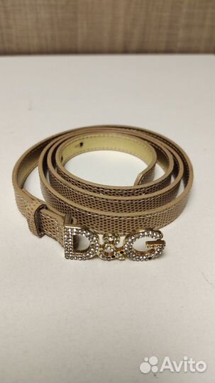 Ремень D&G женский кожаный