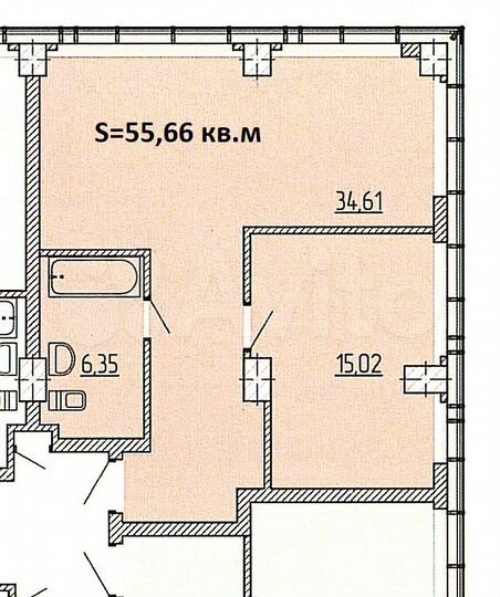 Офис, 55.7 м²