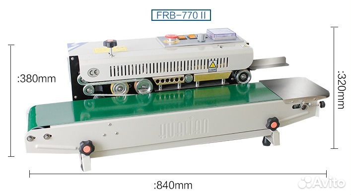 Запайщик пакетов конвейерный FRB-770II