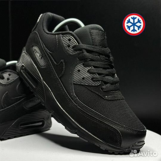 Кроссовки зимние Nike Air Max 90 black