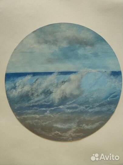 Картина маслом на холсте. Море