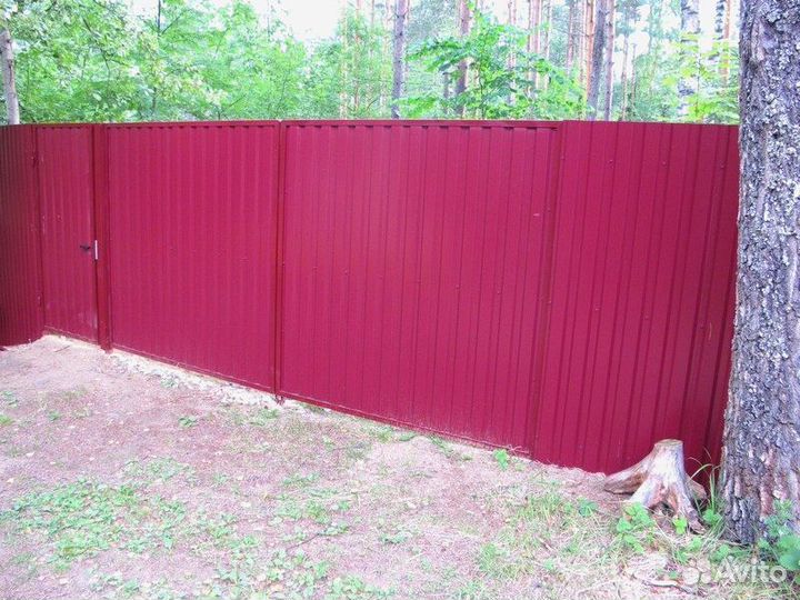 Заборы из профнастила
