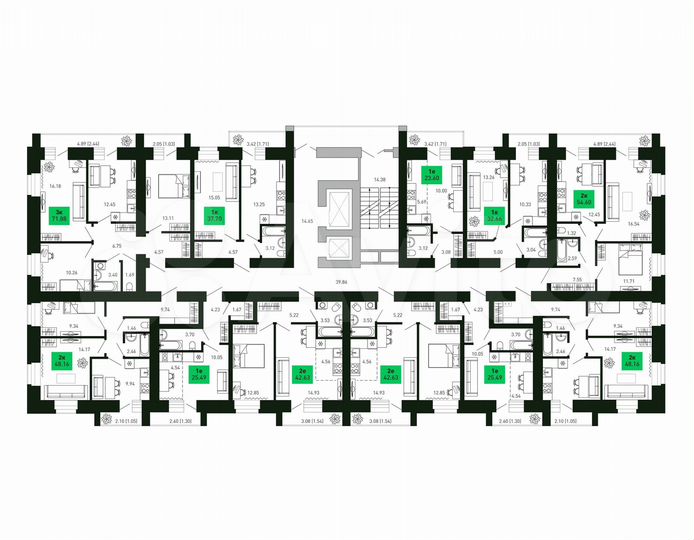 Квартира-студия, 23,6 м², 2/16 эт.