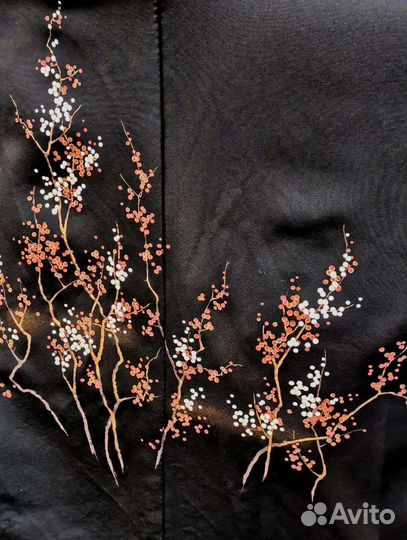 Шелковое хаори с сакурой