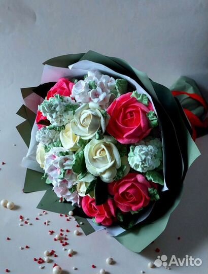 Букеты из зефира