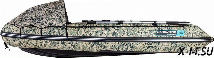 Надувная лодка gladiator E350PRO камуфляж