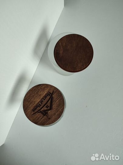 Стаканы матовые для свечей с крышкой