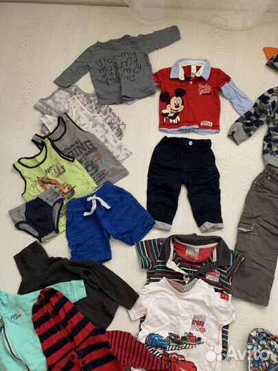 Пакет вещей на мальчика от 68 ростовки до 2х лет