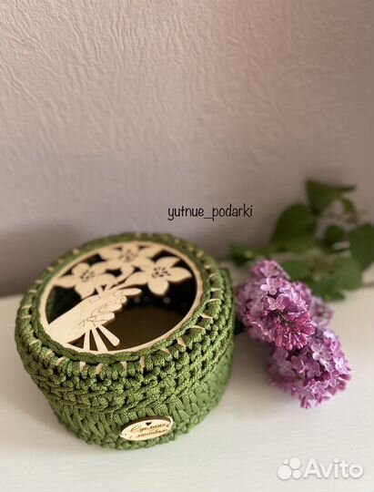 Шкатулка- корзинка для хранения, в наличии