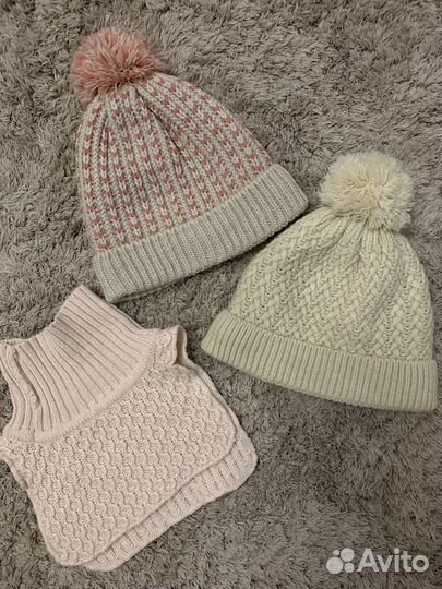 Комплект шапка, манишка