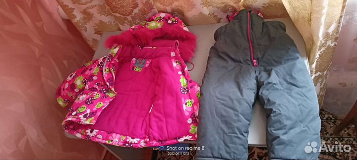 Зимний комбинезон для девочки 80